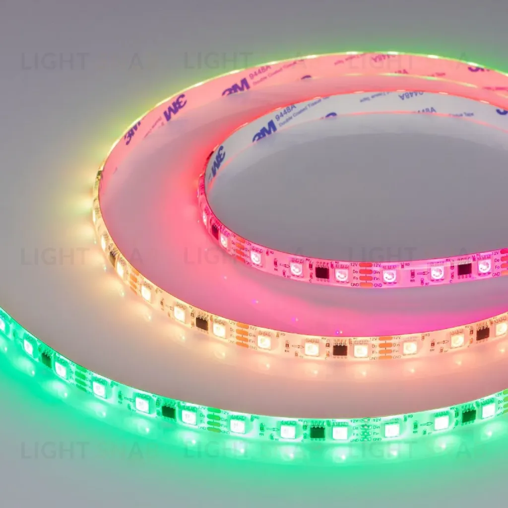 Светодиодная герметичная лента Arlight SPI-SE-B60-10mm 12V RGB-PX3-BPT (12 W/m, IP65, 5060, 5m) 039597 039597