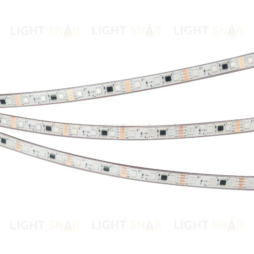 Светодиодная герметичная лента Arlight SPI-PFS-B60-12mm 12V RGB-PX3-BPT (12 W/m, IP68, 5060, 5m) 039177 039177