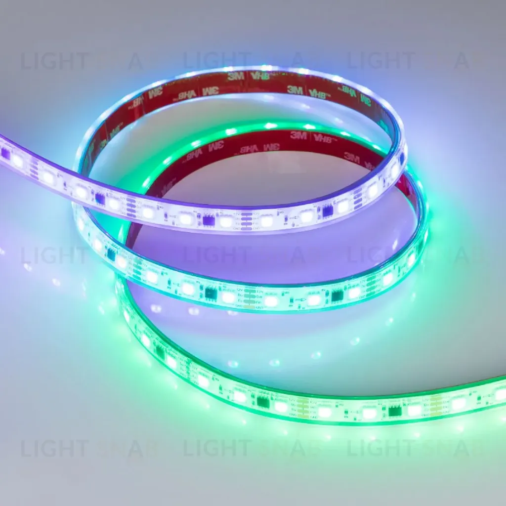 Светодиодная герметичная лента Arlight SPI-PFS-B60-12mm 12V RGB-PX3-BPT (12 W/m, IP68, 5060, 5m) 039177 039177