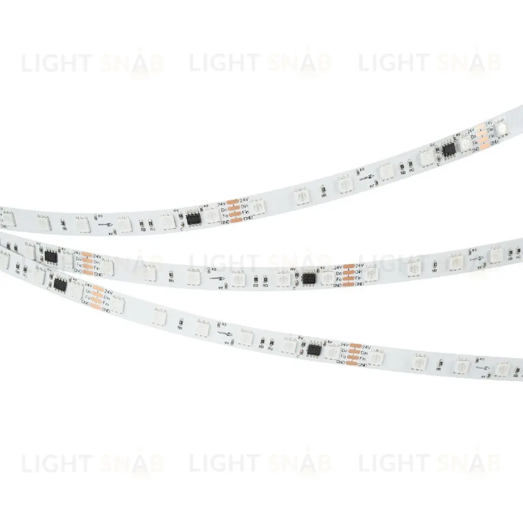 Светодиодная лента Arlight SPI-B60-10mm 24V RGB-PX6-BPT (12 W/m, IP20, 5060, 5m) 039180 039180