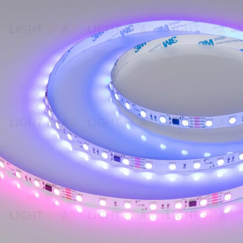 Светодиодная лента Arlight SPI-B60-10mm 24V RGB-PX6-BPT (12 W/m, IP20, 5060, 5m) 039180 039180