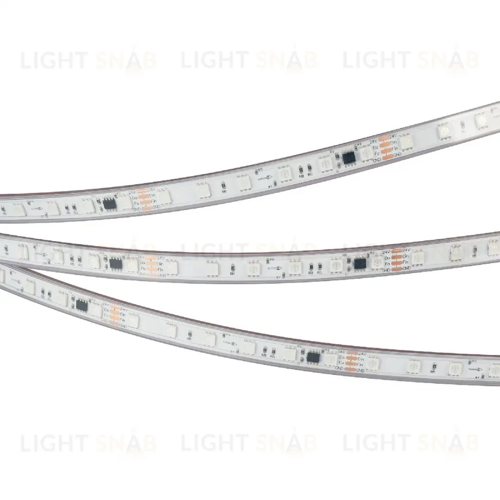 Светодиодная герметичная лента Arlight SPI-PS-B60-12mm 24V RGB-PX6-BPT (12 W/m, IP67, 5060, 5m) 039181 039181