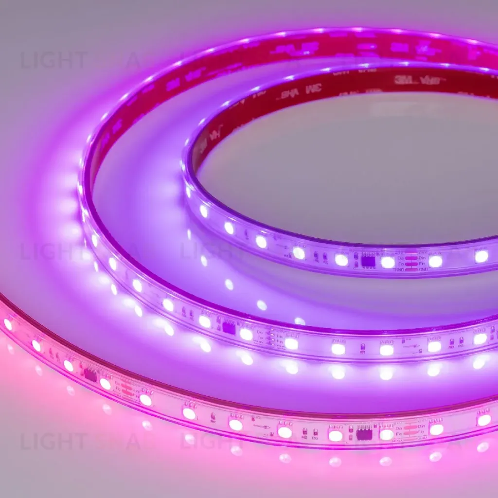 Светодиодная герметичная лента Arlight SPI-PFS-B60-12mm 24V RGB-PX6-BPT (12 W/m, IP68, 5060, 5m) 039602 039602