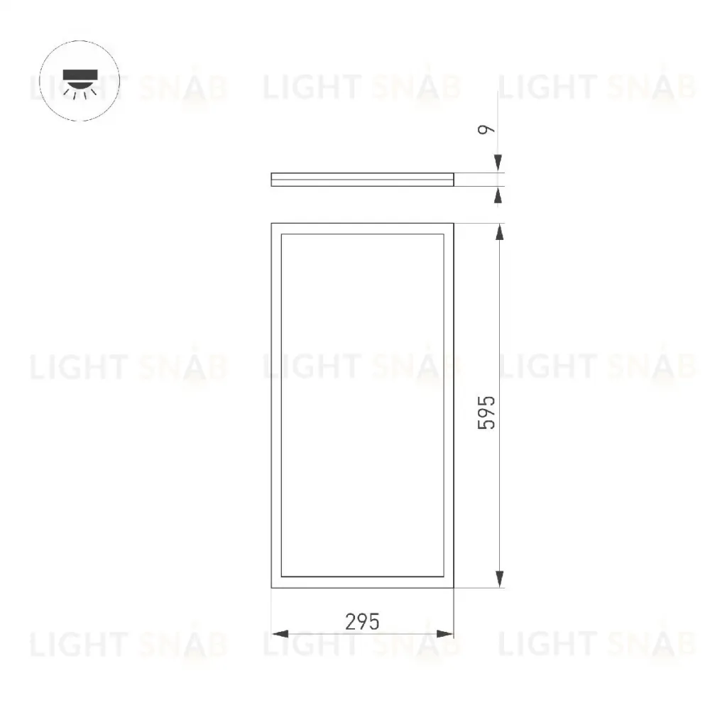 Светодиодная панель Arlight DL-INTENSO-S300x600-28W Day4000 (WH, 120 deg, CRI90, 230V) 043553 043553