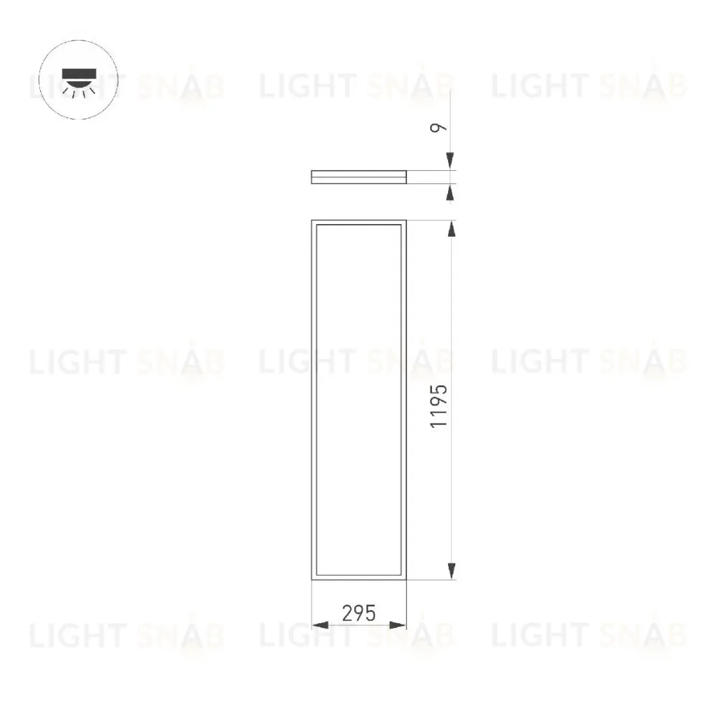 Светодиодная панель Arlight DL-INTENSO-S300x1200-40W Warm3000 (WH, 120 deg, CRI90, 230V) 043558 043558