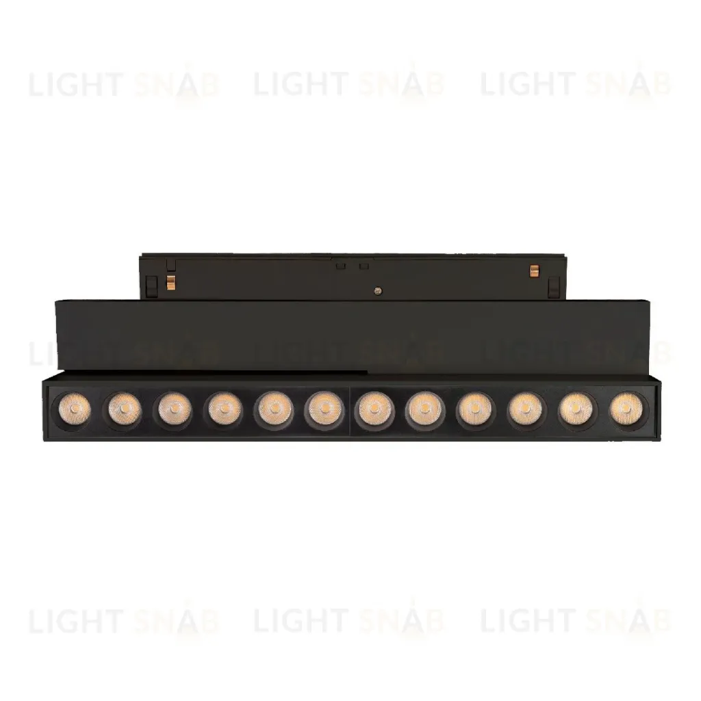Трековый магнитный светильник Arlight MAG-ORIENT-DOTS-FOLD-S230-12W Day4000-MIX (BK, 30 deg, 48V, DALI) 041864 041864