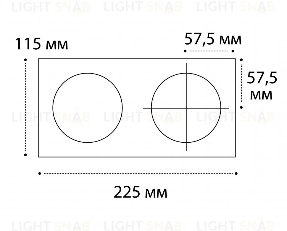 Рамка для светильника Italline IT02-QRS2 black IT02-QRS2 black