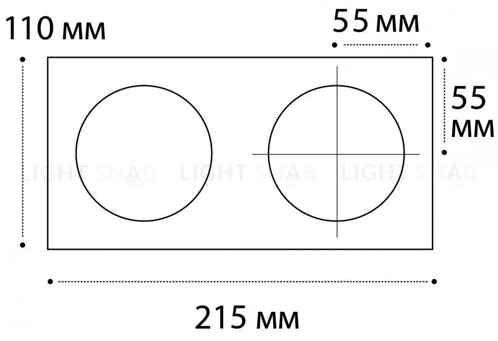 Рамка для светильника Italline IT08-8015 black IT08-8015 black
