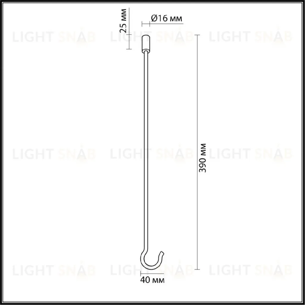 Запасной крюк Odeon Light Corda 4399/40K 4399/40K