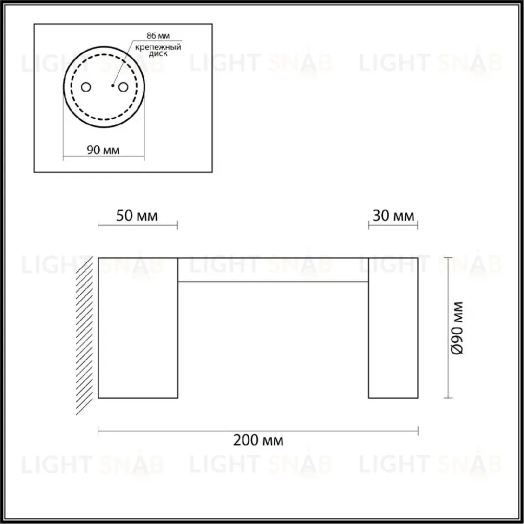 Уличный настенный светильник Odeon Light Tion 6657/10WL 6657/10WL