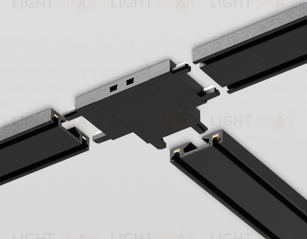 Коннектор T-образный для шинопровода Ambrella Light Magnetic Ultra Slim Track System GV1122 GV1122