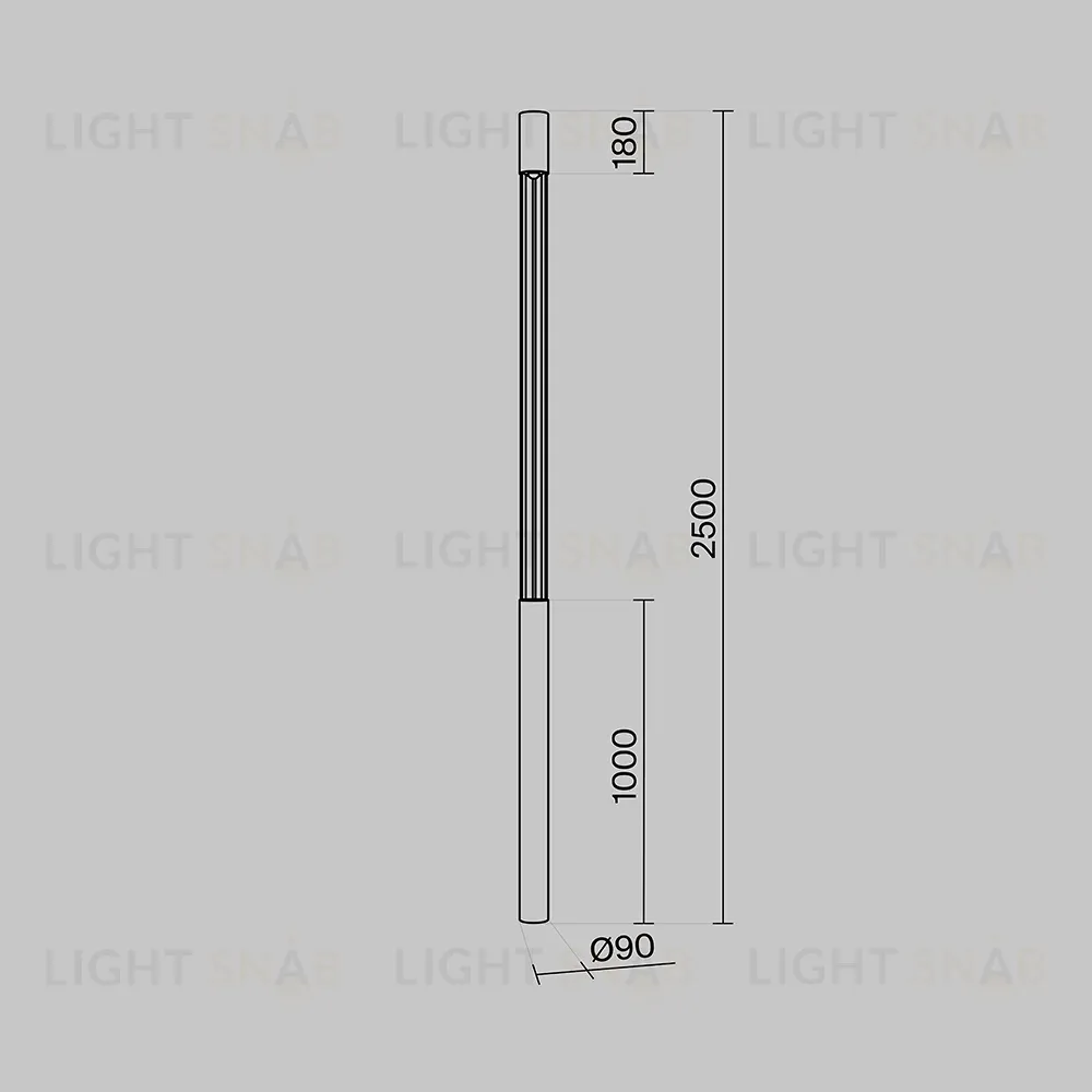Парковый светильник Maytoni Mill O427FL-L30GF3K O427FL-L30GF3K