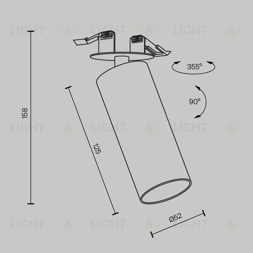 Встраиваемый спот Maytoni Focus LED C053CL-L12W4K-W-B C053CL-L12W4K-W-B