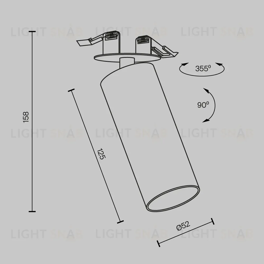 Встраиваемый спот Maytoni Focus LED C053CL-L12W4K-W-W C053CL-L12W4K-W-W