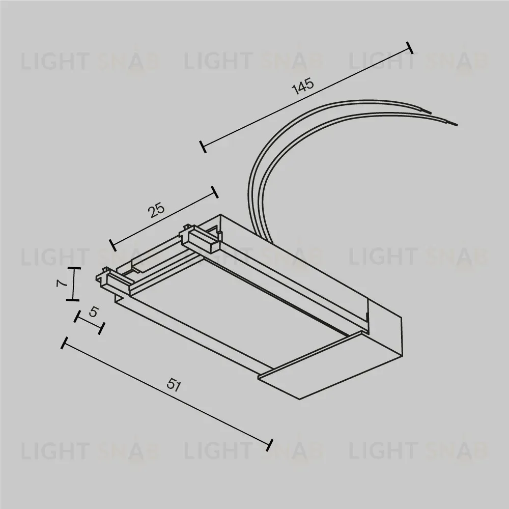 Ввод питания Maytoni Accessories for tracks Radity TRA084B-11W TRA084B-11W