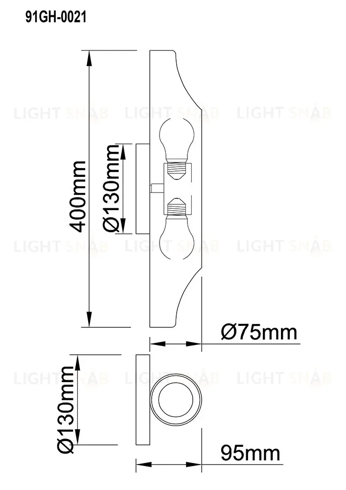 Настенный светильник Garda Decor 91GH-0021 91GH-0021