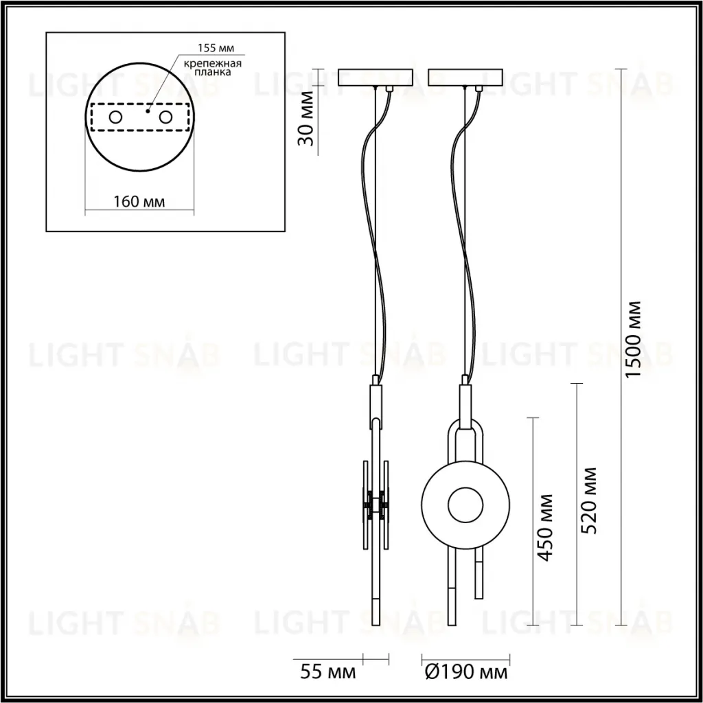 Подвесной светильник Odeon Light Magnet 5407/12L 5407/12L