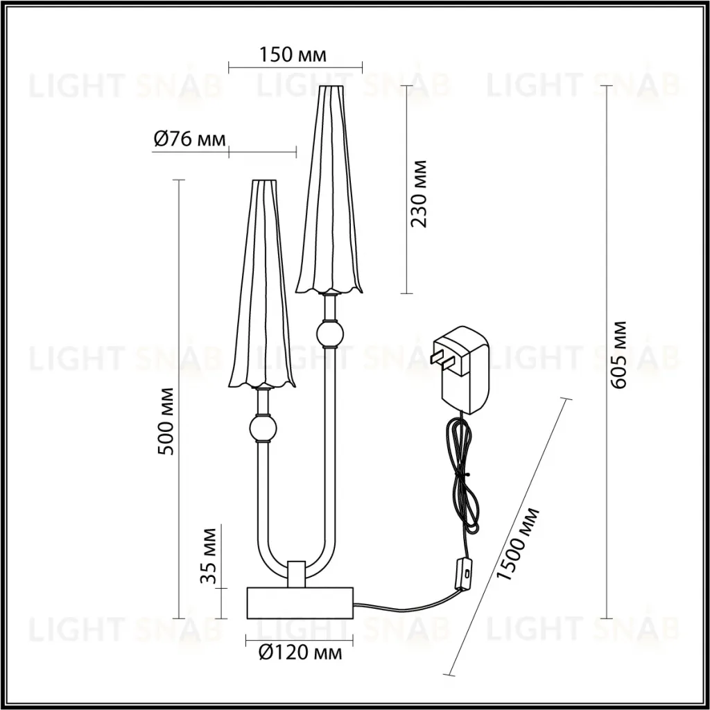 Настольная лампа Odeon Light Fungo 5429/10TL 5429/10TL
