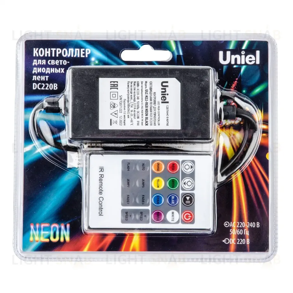 Контроллер Uniel ULC-N22-RGB NEON BLACK UL-00010579 ULC-N22-RGB NEON BLACK