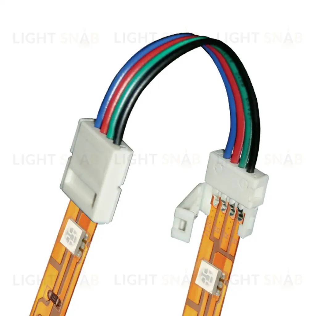 Коннектор для светодиодных лент Uniel UCX-SS4/B20-RGB WHITE 020 POLYBAG 06613 UCX-SS4/B20-RGB WHITE 020 POLYBAG