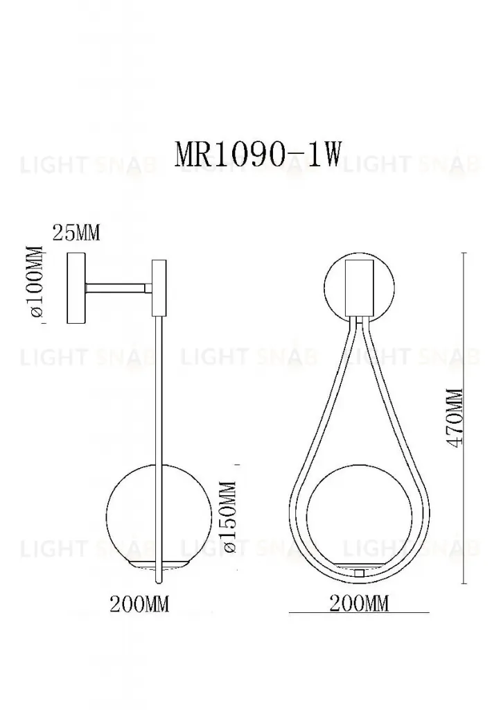 Бра MyFar Florenz MR1090-1W MR1090-1W
