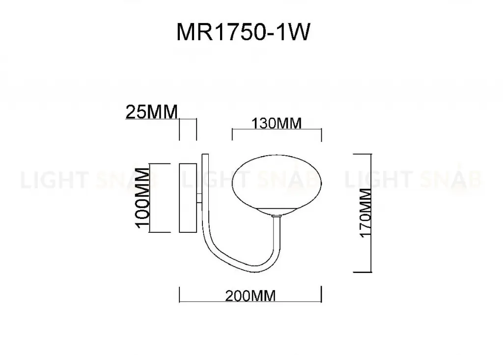 Бра MyFar Scott MR1750-1W MR1750-1W