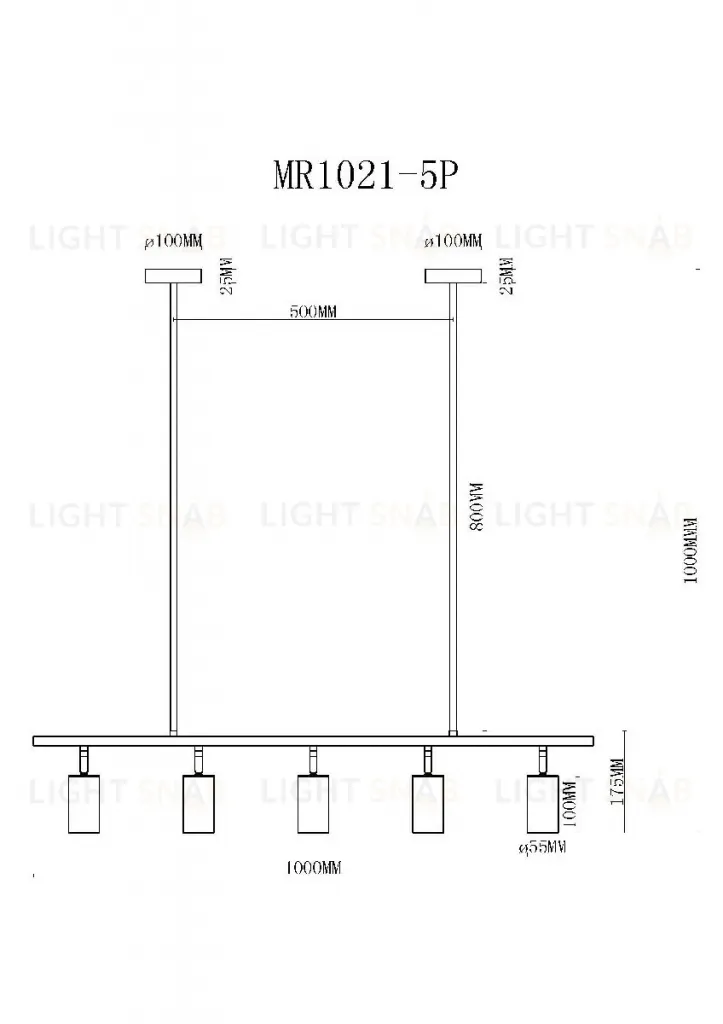 Подвесной светильник MyFar Dereck MR1021-5P MR1021-5P