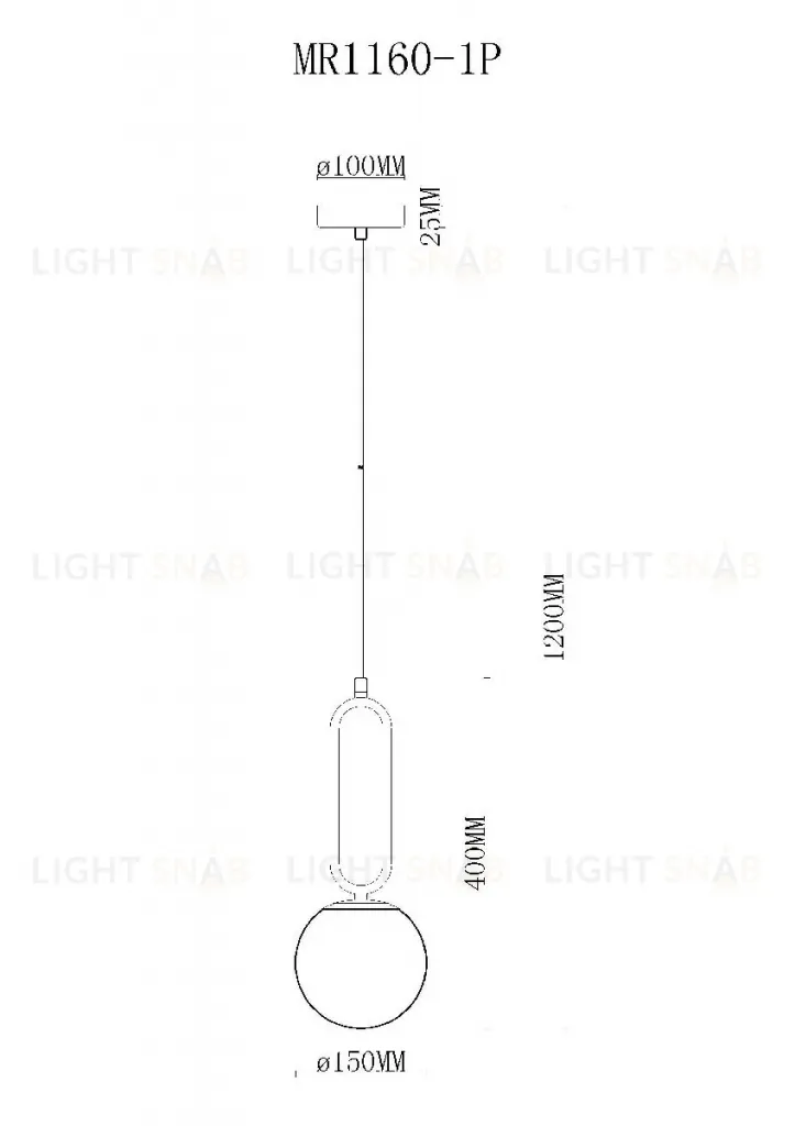 Подвесной светильник MyFar Pierre MR1160-1P MR1160-1P