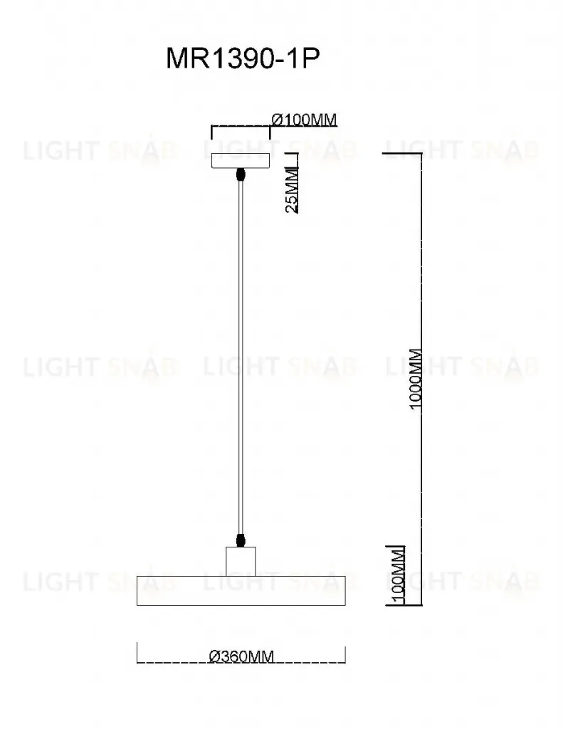 Подвесной светильник MyFar Ria MR1390-1P MR1390-1P