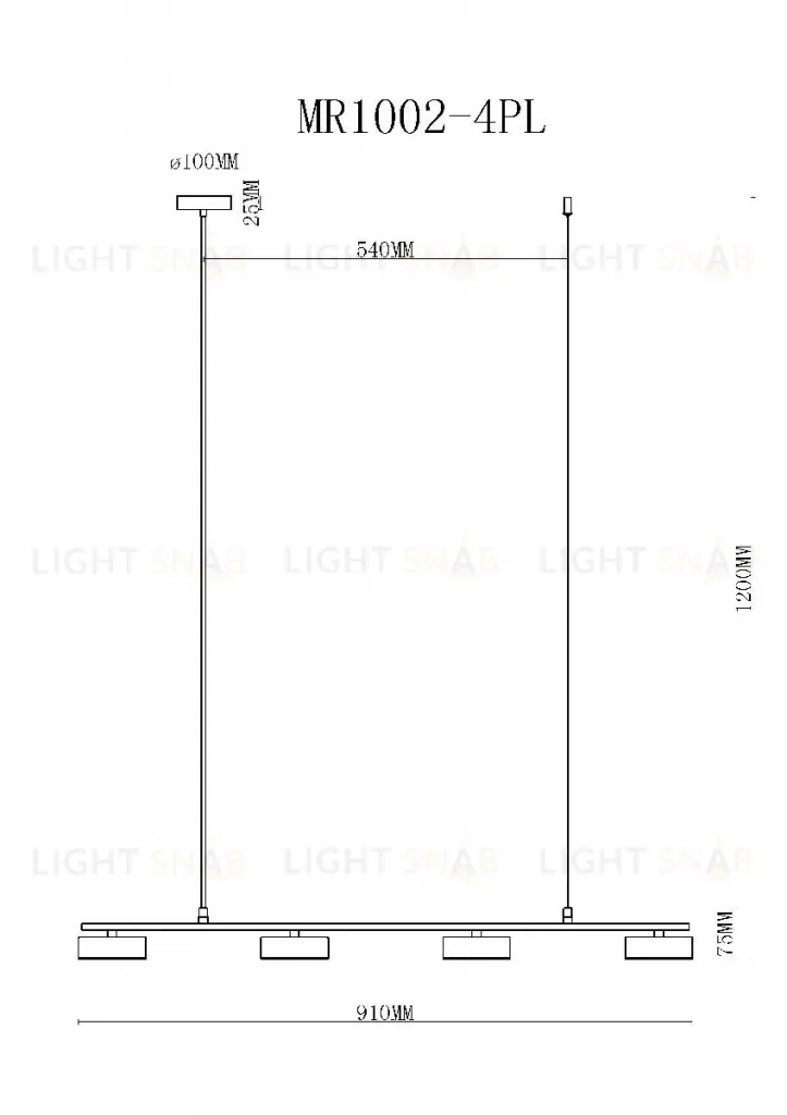 Подвесной светильник MyFar Milla MR1002-4PL MR1002-4PL