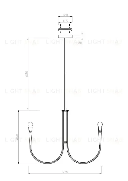 Люстра на штанге Freya Branches FR5253PL-06N FR5253PL-06N
