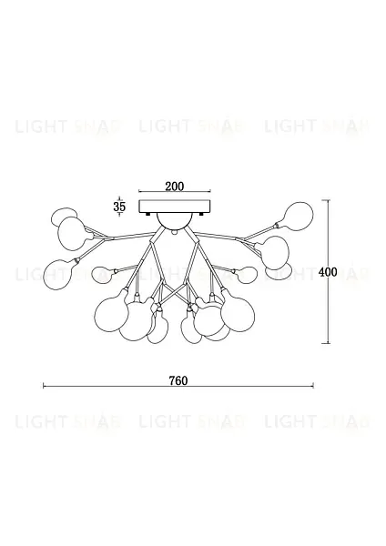 Потолочная люстра Freya Florencia FR5049CL-27W2 FR5049CL-27W2