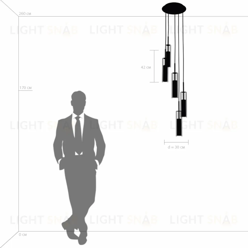 Подвесная люстра Lightstar Cilino 756052 756052