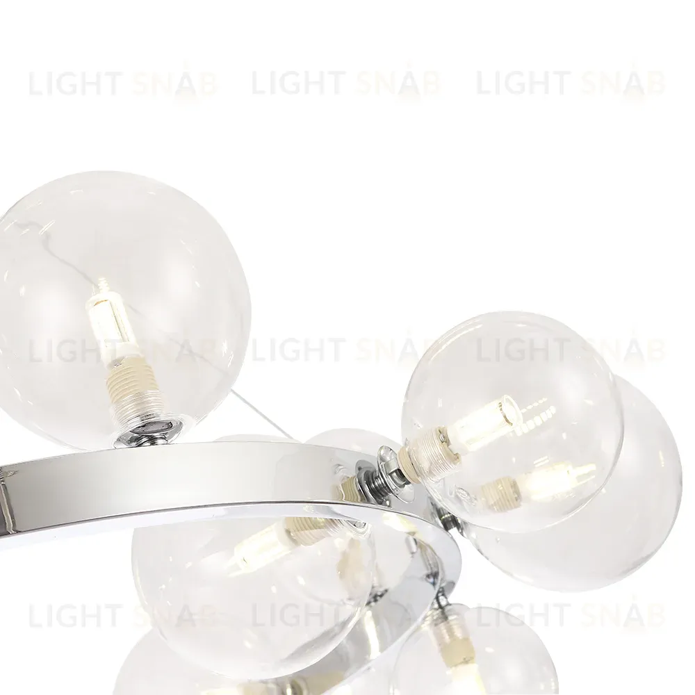 Подвесная люстра Crystal Lux AGATA SP15 V2 CHROME/TRANSPARENTE AGATA SP15 V2 CHROME/TRANSPARENTE