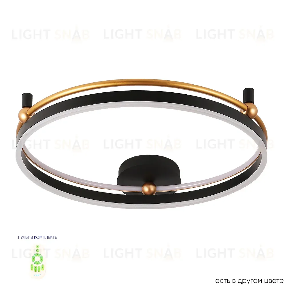 Потолочный светильник Crystal Lux FERNANDO PL72W LED BLACK/GOLD FERNANDO PL72W LED BLACK/GOLD