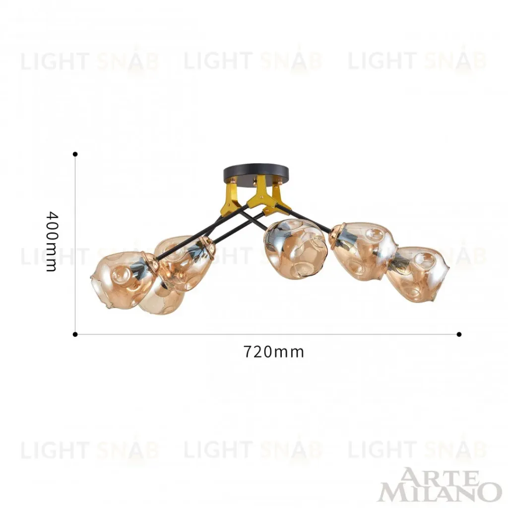 Потолочная люстра Arte Milano Amalfi 252588/6 Br 252588/6 Br