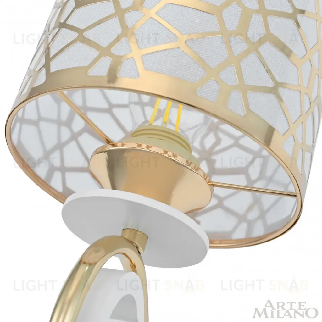 Бра Arte Milano Florentia-1237 301237/1W Wh/Gd 301237/1W Wh/Gd