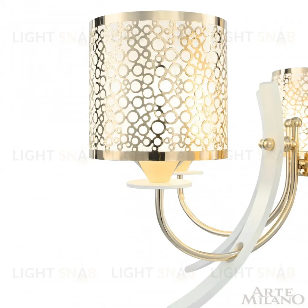 Подвесная люстра Arte Milano Florentia-6067 306067/6 Wh/Gd 306067/6 Wh/Gd