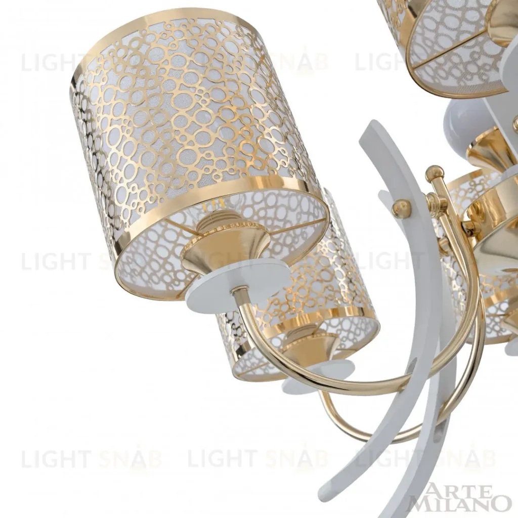 Подвесная люстра Arte Milano Florentia-6067 306067/6 Wh/Gd 306067/6 Wh/Gd