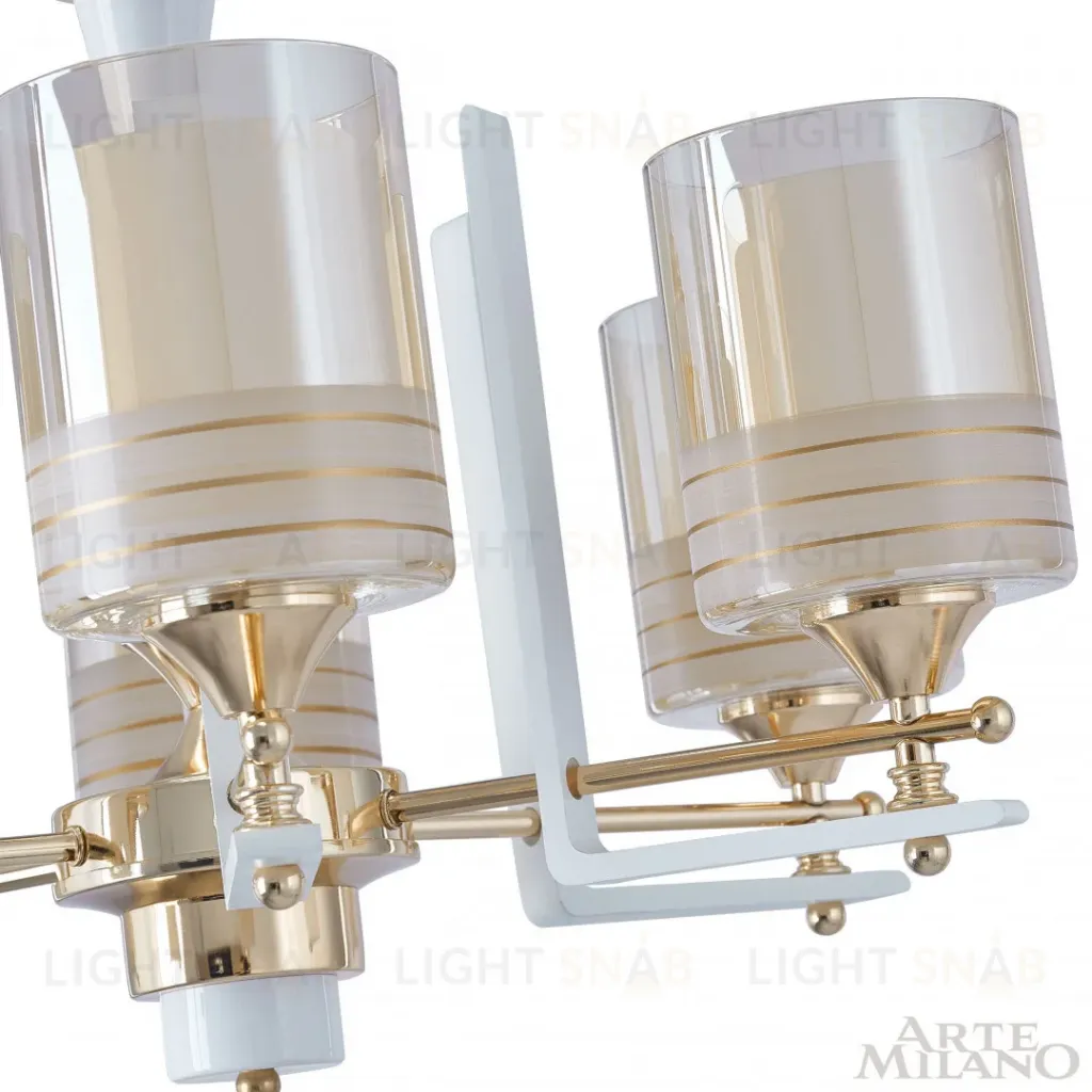 Подвесная люстра Arte Milano Florentia-6087 306087/6 Wh/Gd 306087/6 Wh/Gd