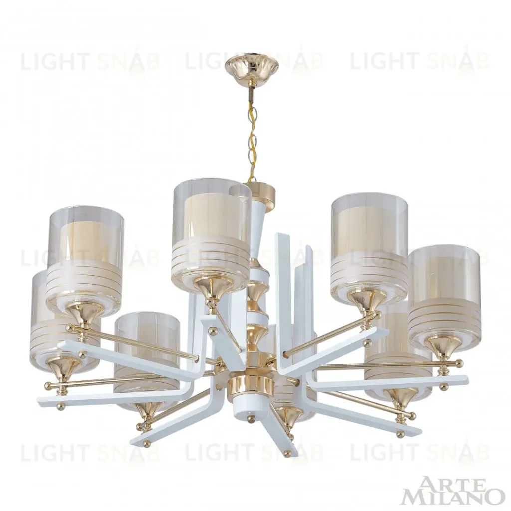 Подвесная люстра Arte Milano Florentia-6087 306087/8 Wh/Gd 306087/8 Wh/Gd