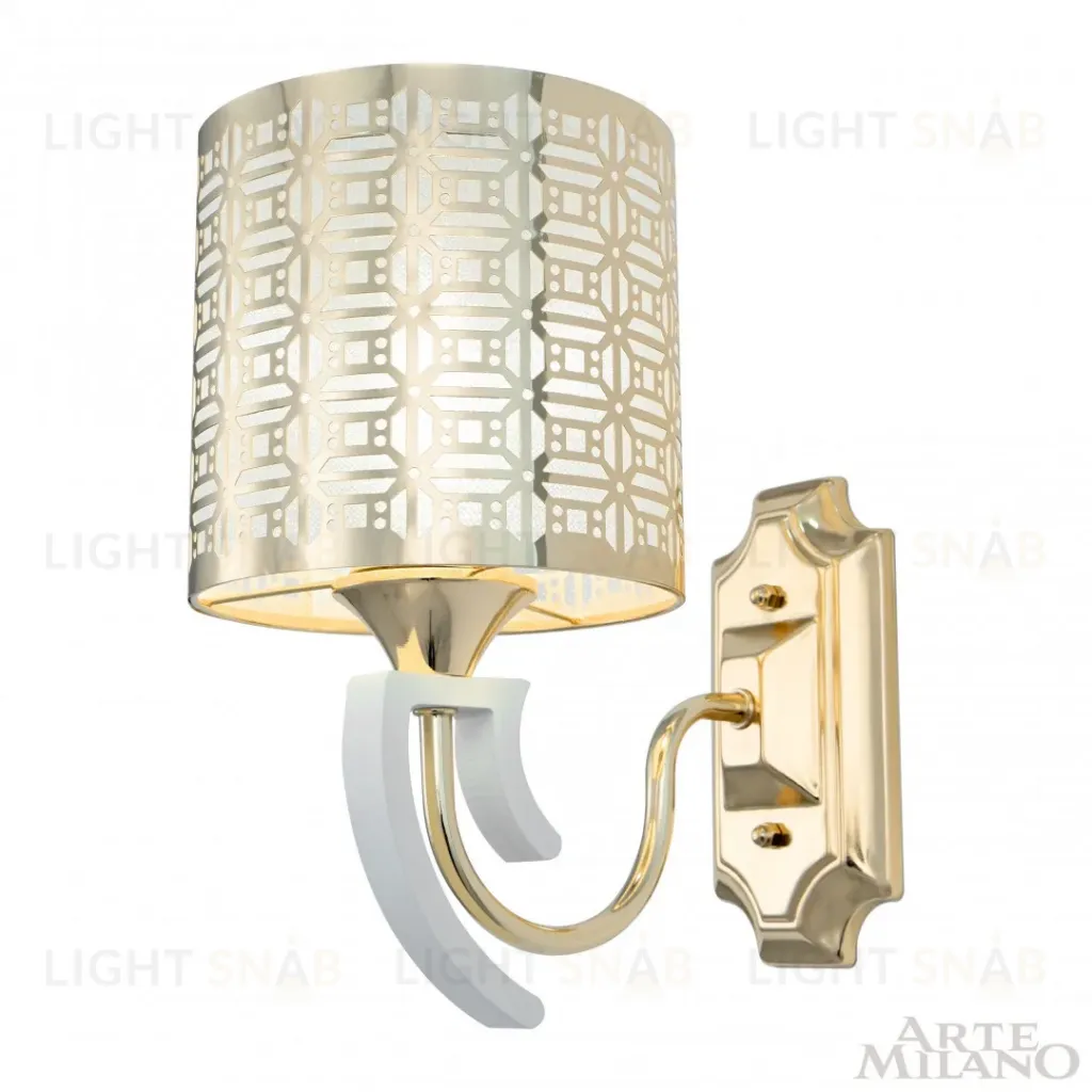 Бра Arte Milano Florentia-8857 308857/1W Wh/Gd 308857/1W Wh/Gd