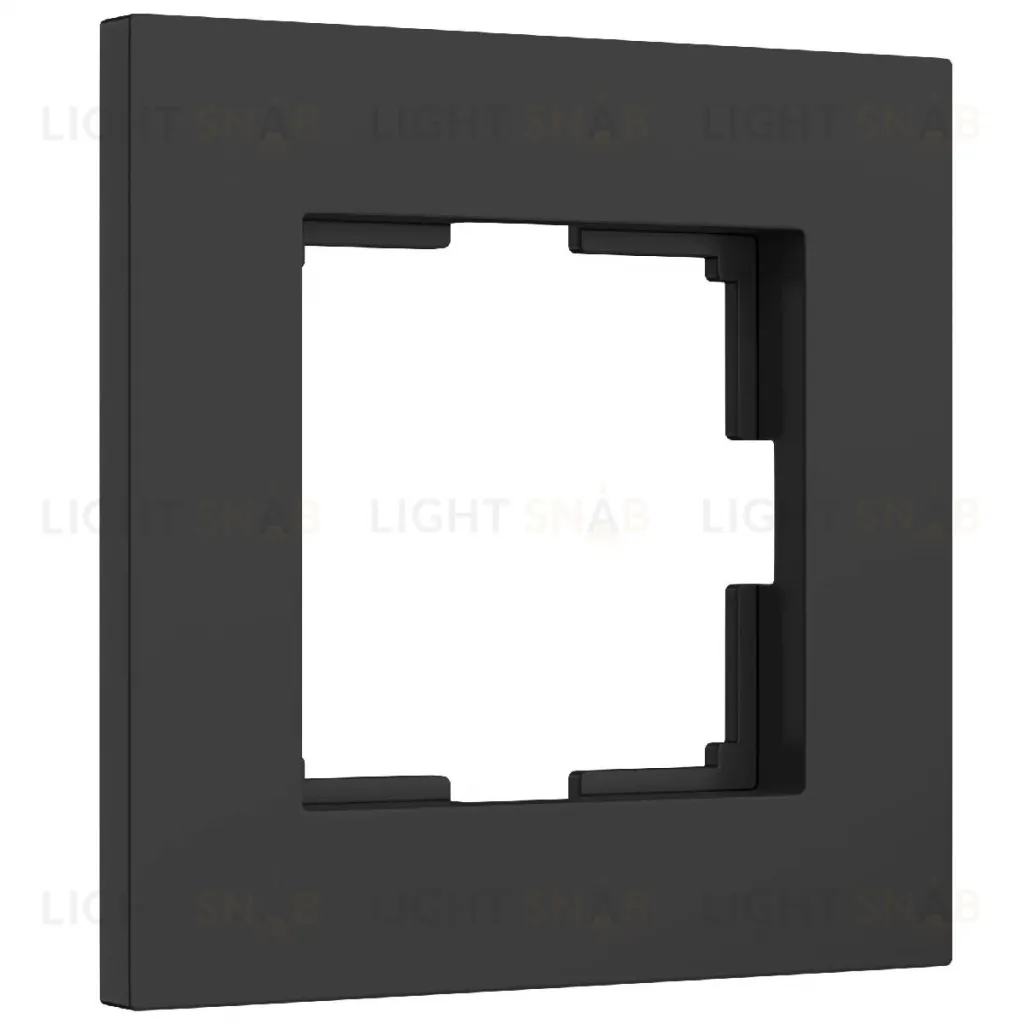 Рамка на 1 пост Werkel Slab черный матовый W0012908 4690389193293 a062799 4690389193293