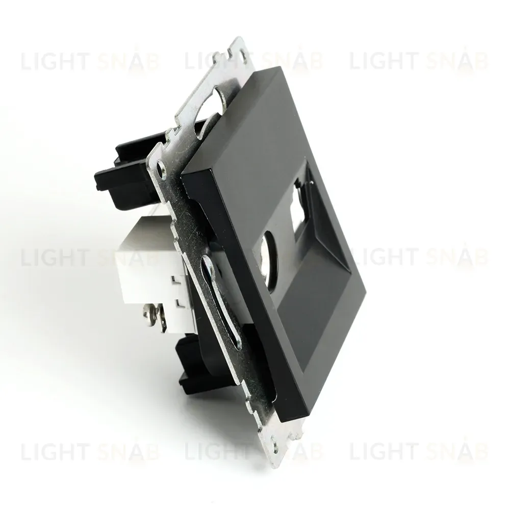 Розетка телевизионная и компьютерная RJ-45 Feron GLS00-7106-05 Катрин 49182 49182