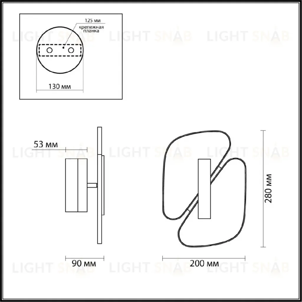 Настенный светильник Odeon Light Chiara 6638/10WL 6638/10WL