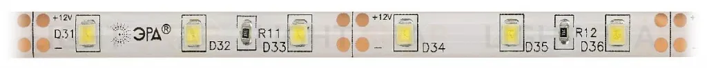 Светодиодная лента Эра 12В 2835 4,8Вт/м 3000K 5м IP65 LS2835-60LED-IP65-WW-eco-5m Б0035592 Б0035592