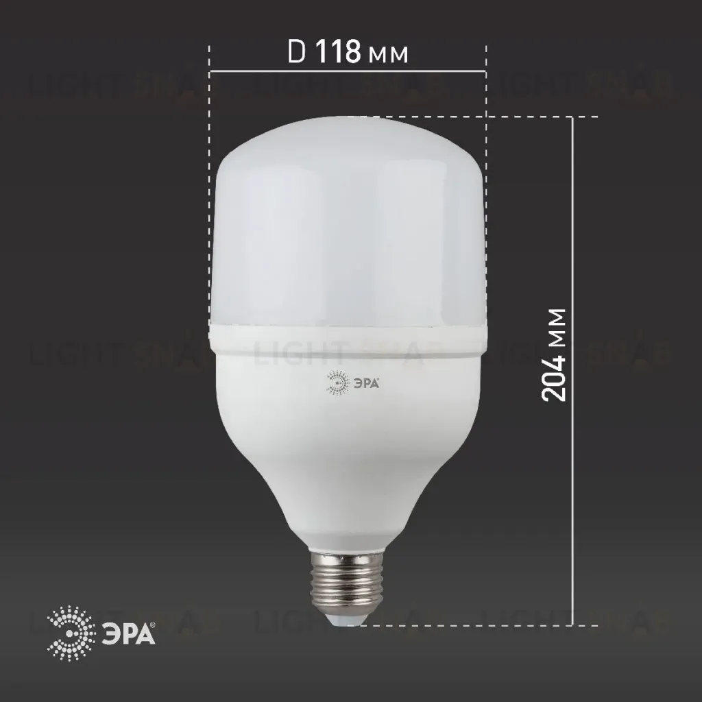 Лампа светодиодная Эра E27 40W 6500K LED POWER T120-40W-6500-E27 Б0027006 Б0027006