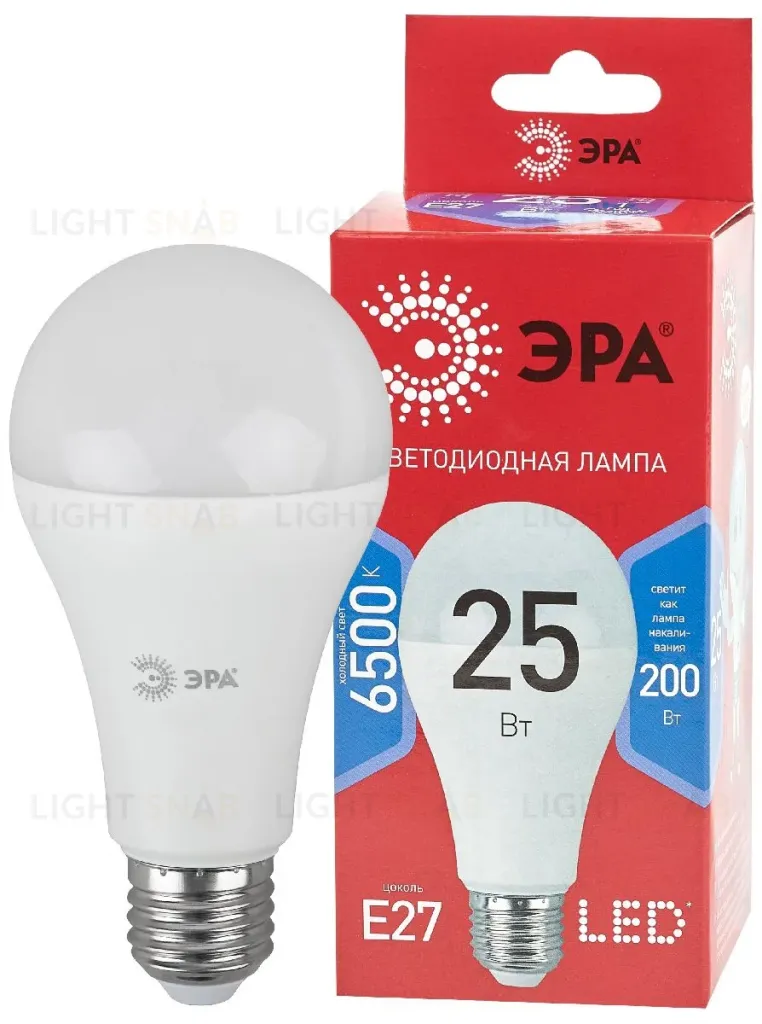 Лампа светодиодная Эра E27 25W 6500K LED A65-25W-865-E27 R Б0048011 Б0048011