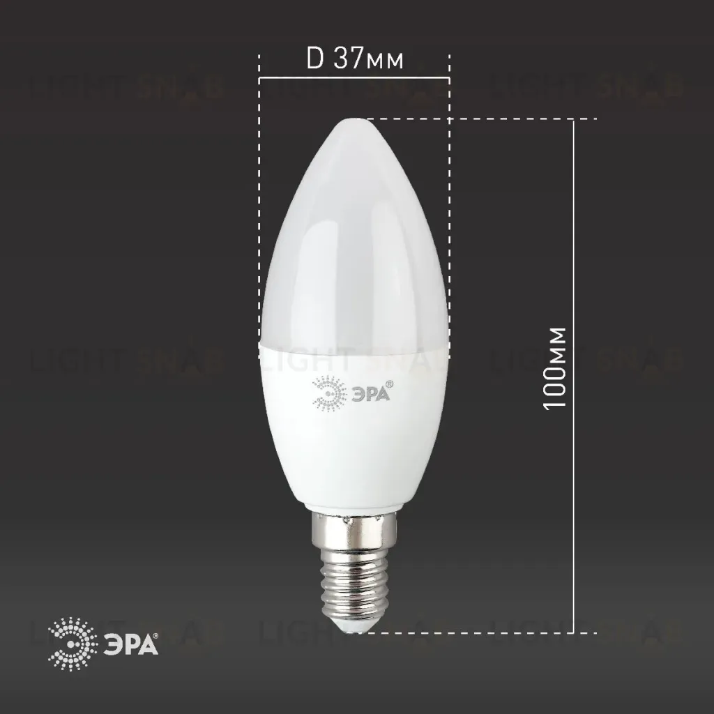 Лампа светодиодная Эра E14 6W 6500K LED B35-6W-865-E14 R Б0045339 Б0045339
