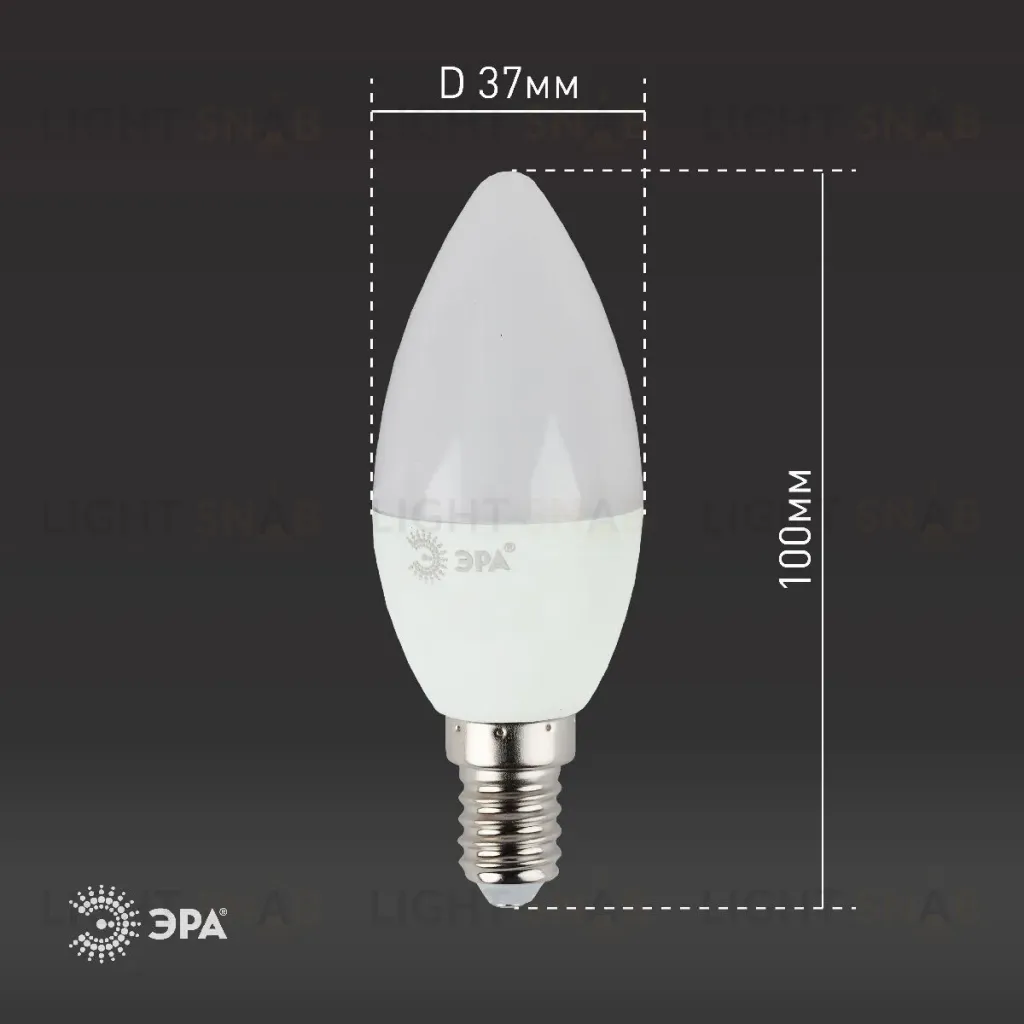 Лампа светодиодная Эра E14 9W 4000K LED B35-9W-840-E14 Б0027970 Б0027970